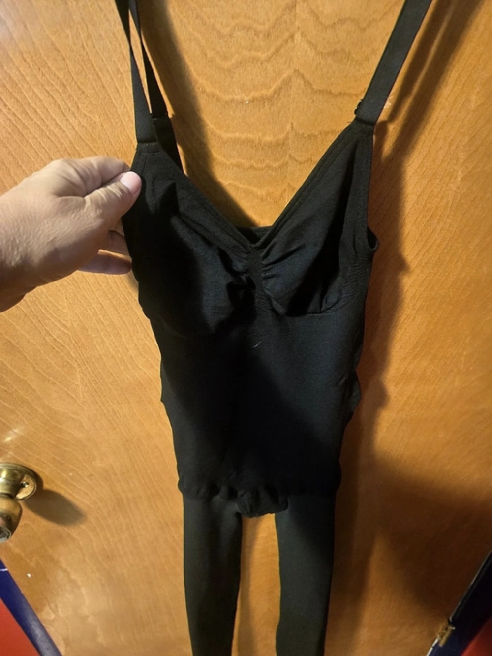 SHAPELLX  Shaping Catsuit With Ruching At Chest And Buttocks. Covers Entire Foot